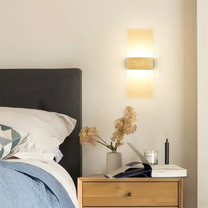 Black LED Bedroom Sconce