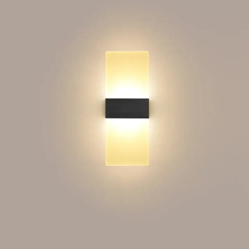 Black LED Bedroom Sconce