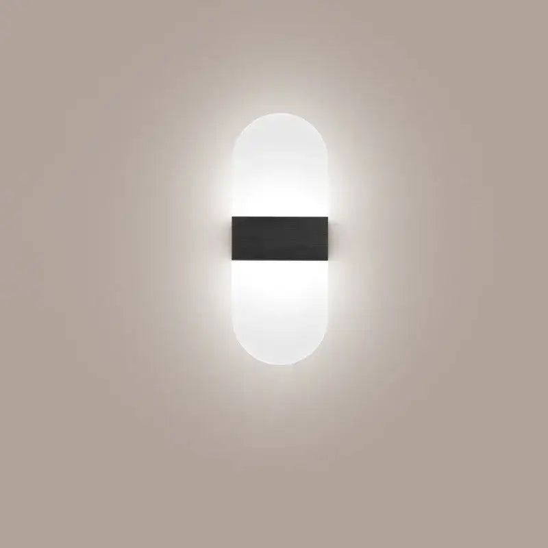 Black LED Bedroom Sconce