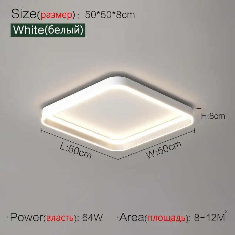 Black Ring Ceiling Light 90cm Acrylic
