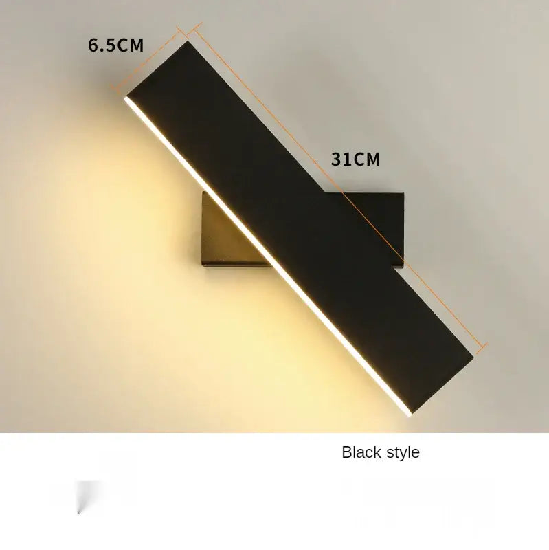 Black Rotate Wall Lamp