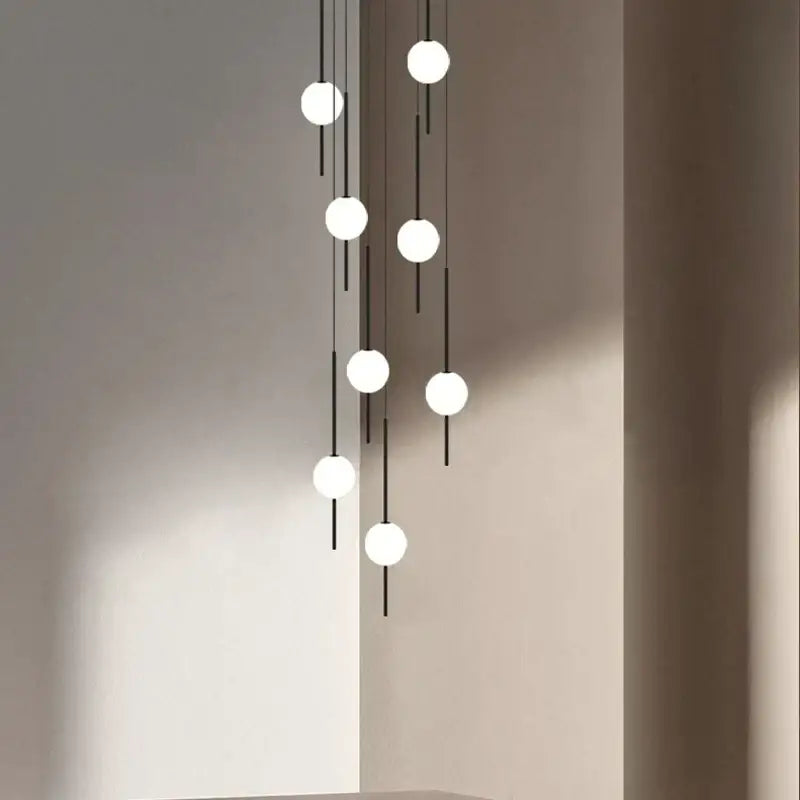 Black White LED Chandeliers