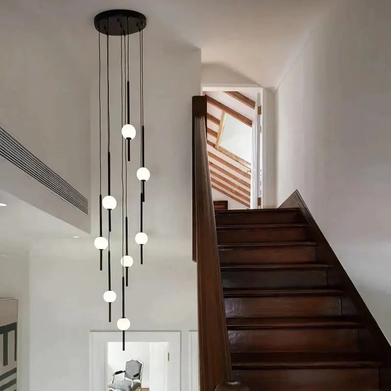 Black White LED Chandeliers