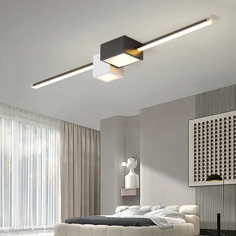 Black White Ceiling Light