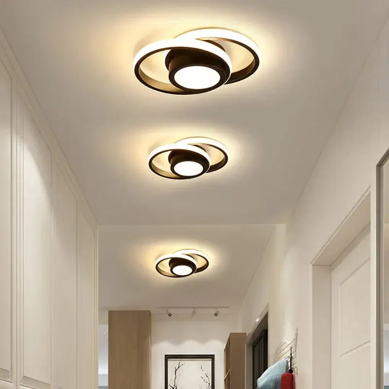 Black White LED Ceiling Lamp