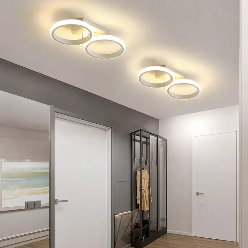 Black White LED Ceiling Lamp