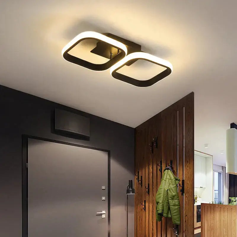 Black White LED Ceiling Lamp