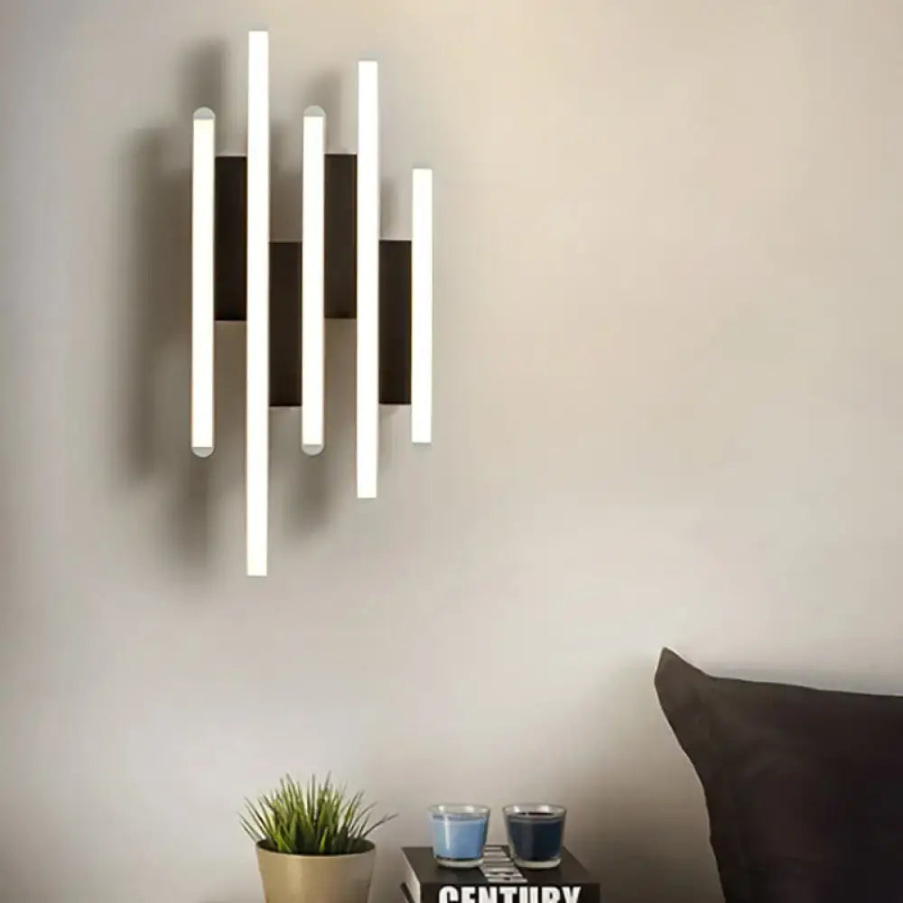 White Acrylic Wall Sconce Multi-Height Options