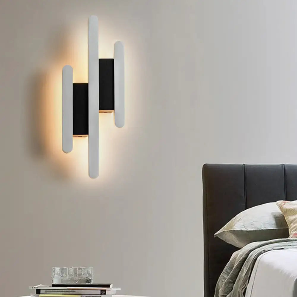 White Acrylic Wall Sconce Multi-Height Options