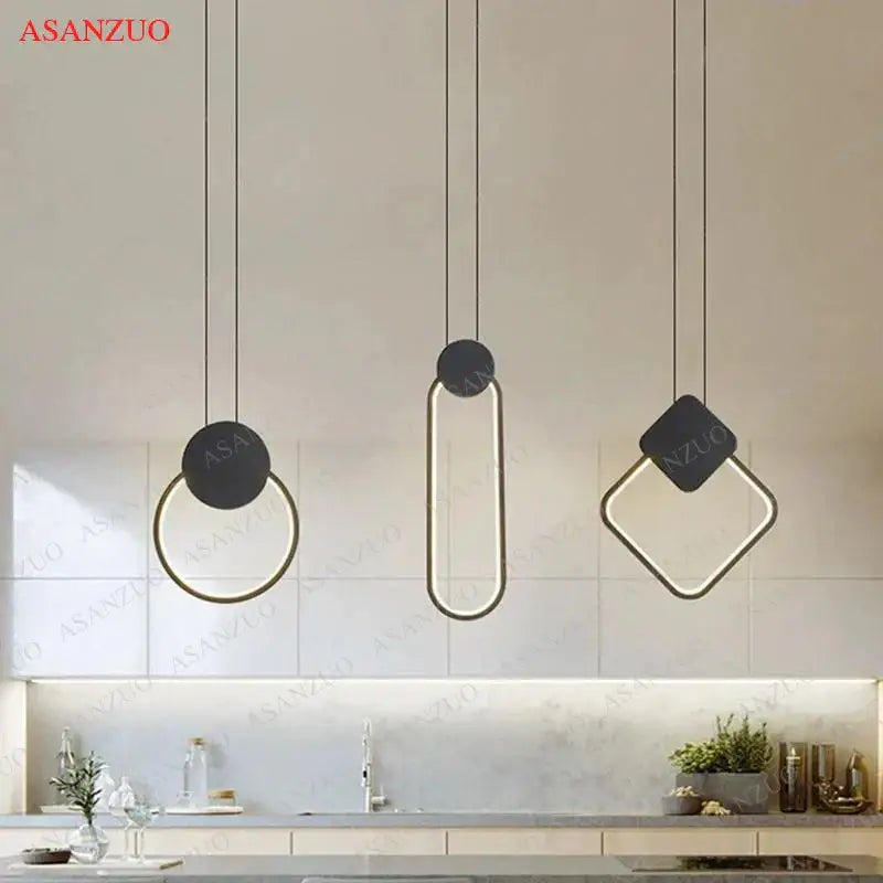 White Ring Pendant Lamp