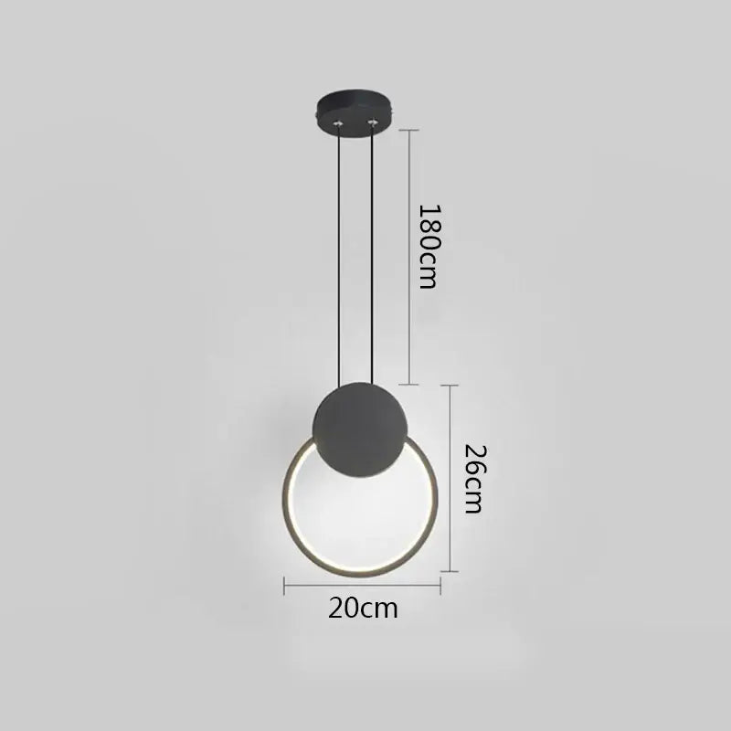 White Ring Pendant Lamp