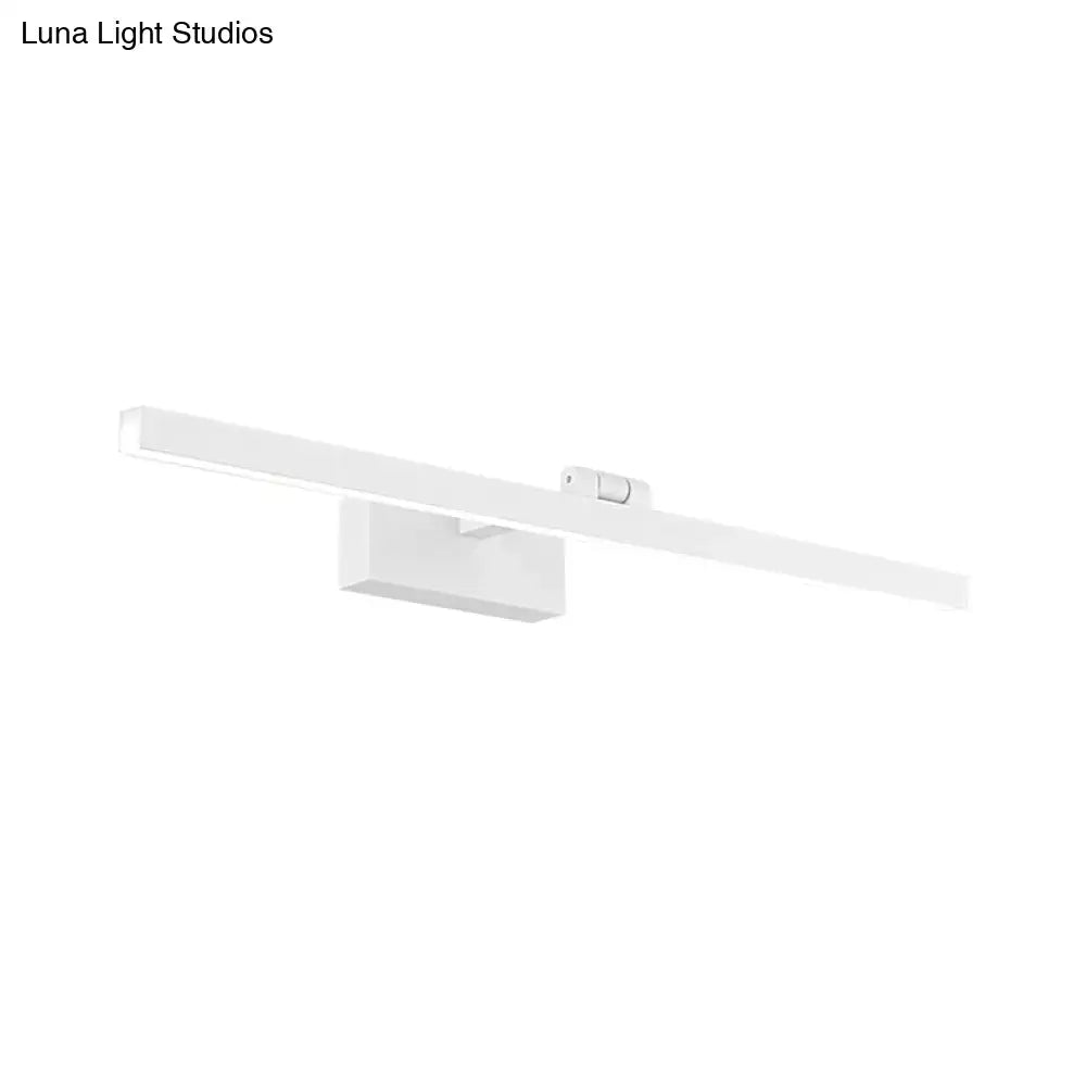 Black Tubular Vanity Lamp