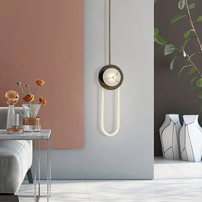 Bronze Oval Wall Lamp