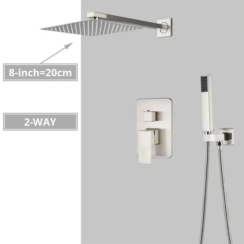 Brushed Nickel Shower System