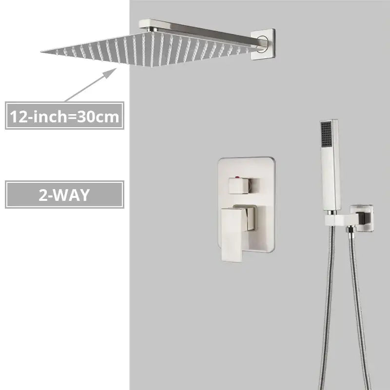 Brushed Nickel Shower System