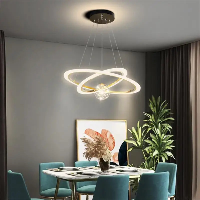 Crystal Ring Pendant Chandelier