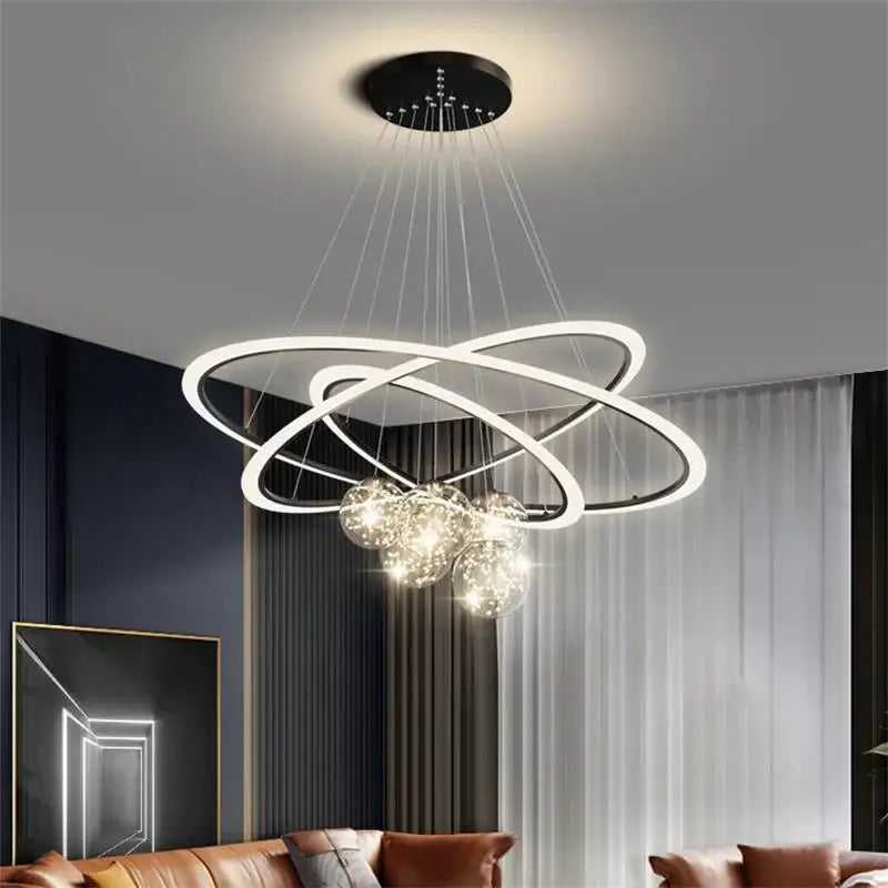 Crystal Ring Pendant Chandelier