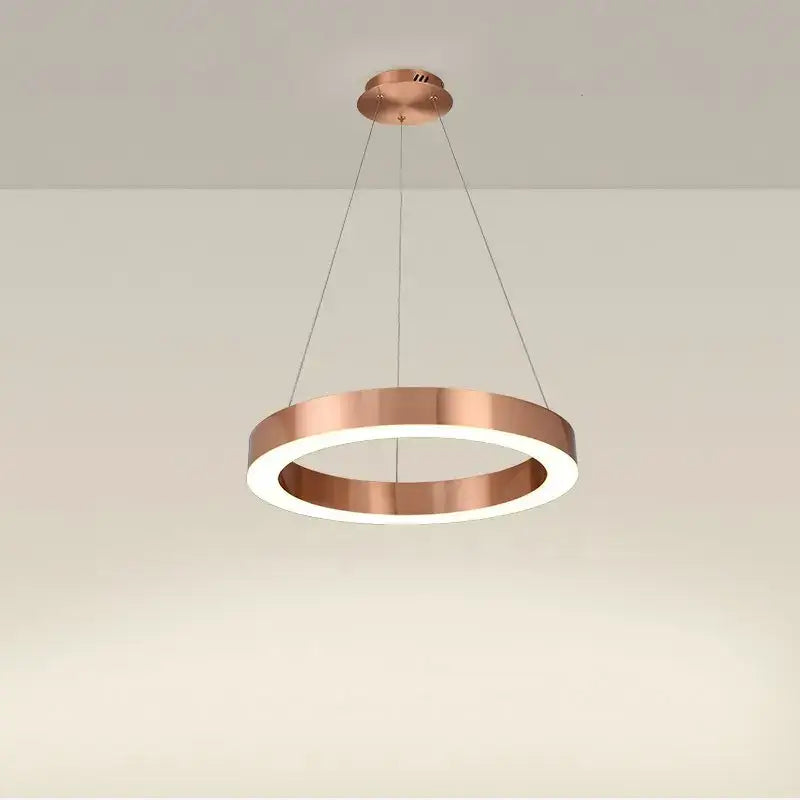 Gold Circular Pendant Light