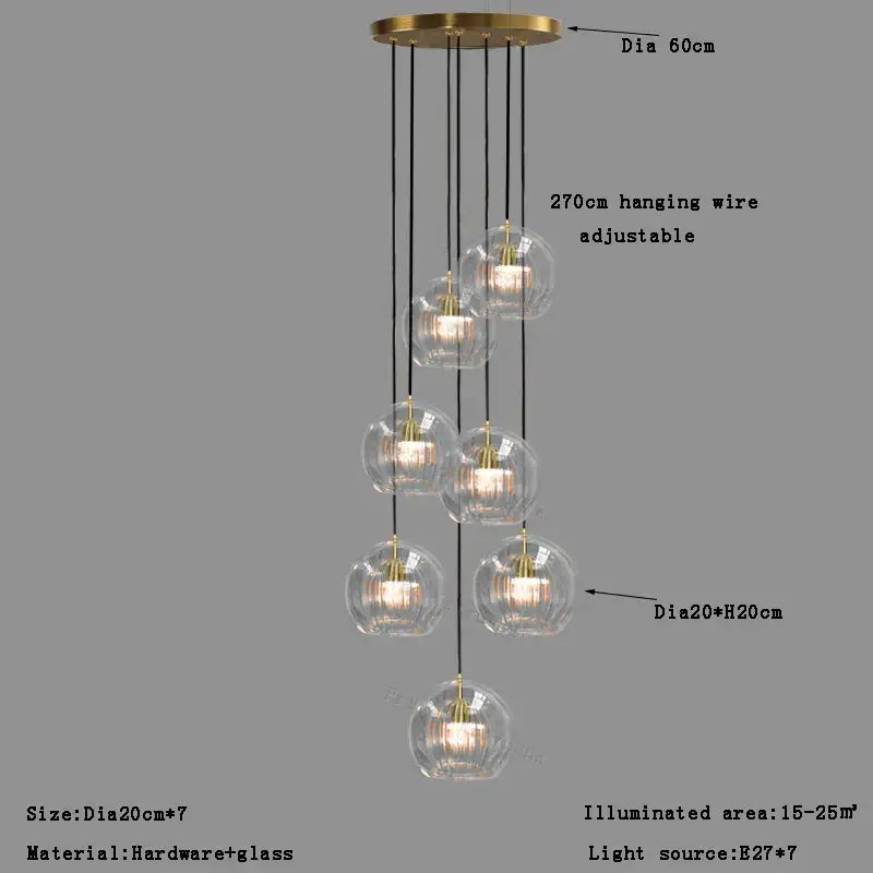 Glass Ball Dining Pendant