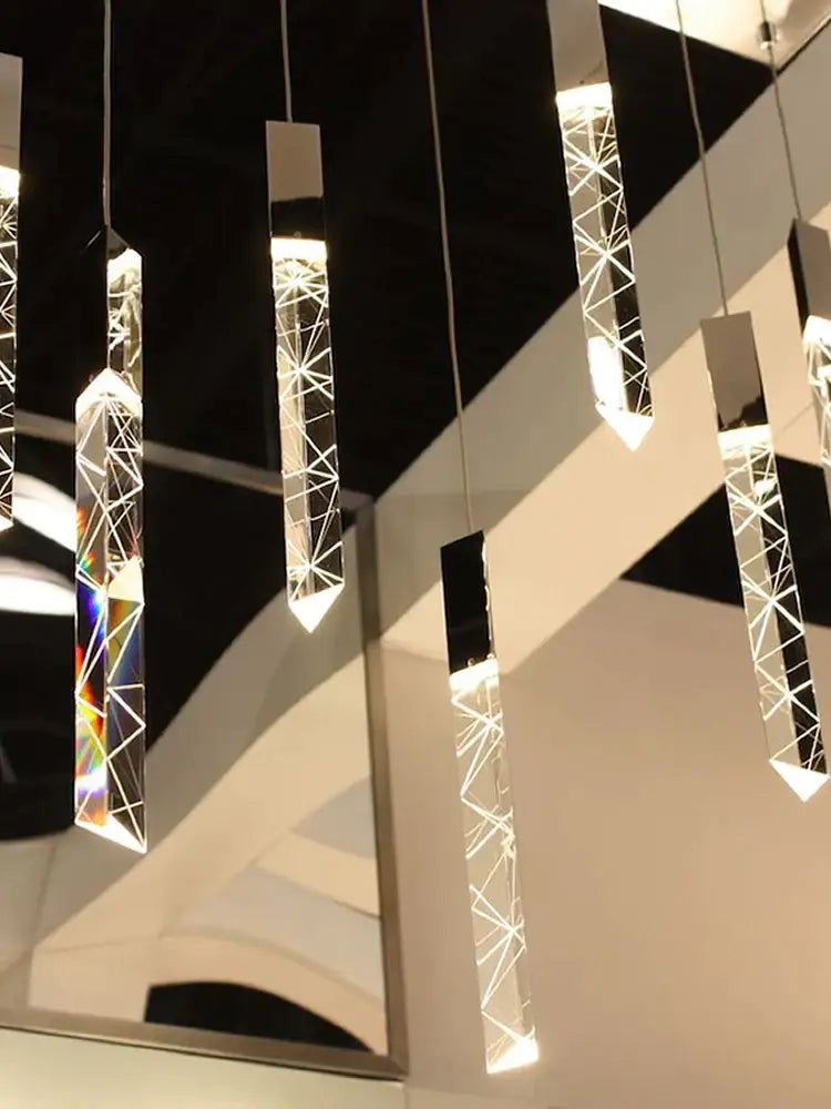 Crystal Chrome LED Chandelier