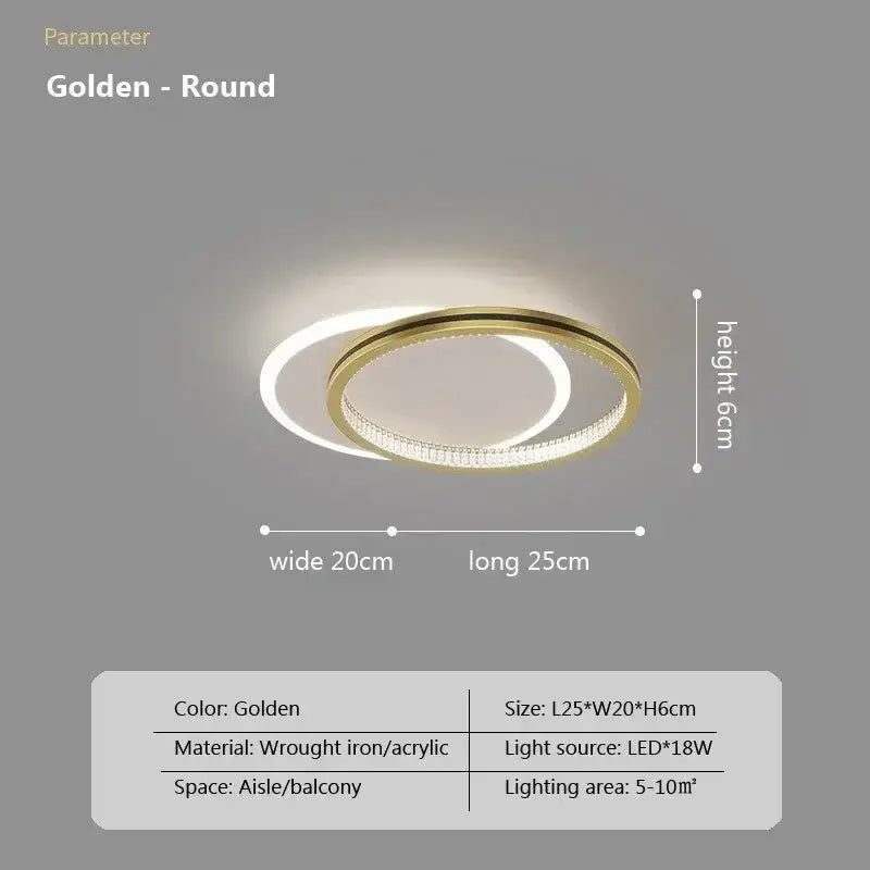 Crystal LED Ceiling Light For Entrance Areas