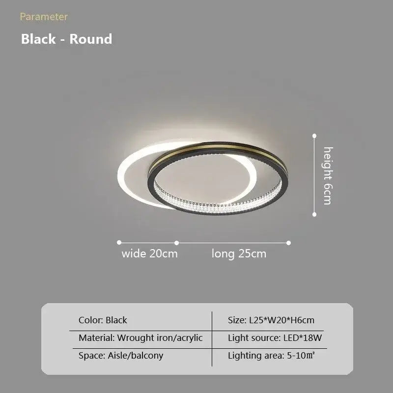 Crystal LED Ceiling Light For Entrance Areas