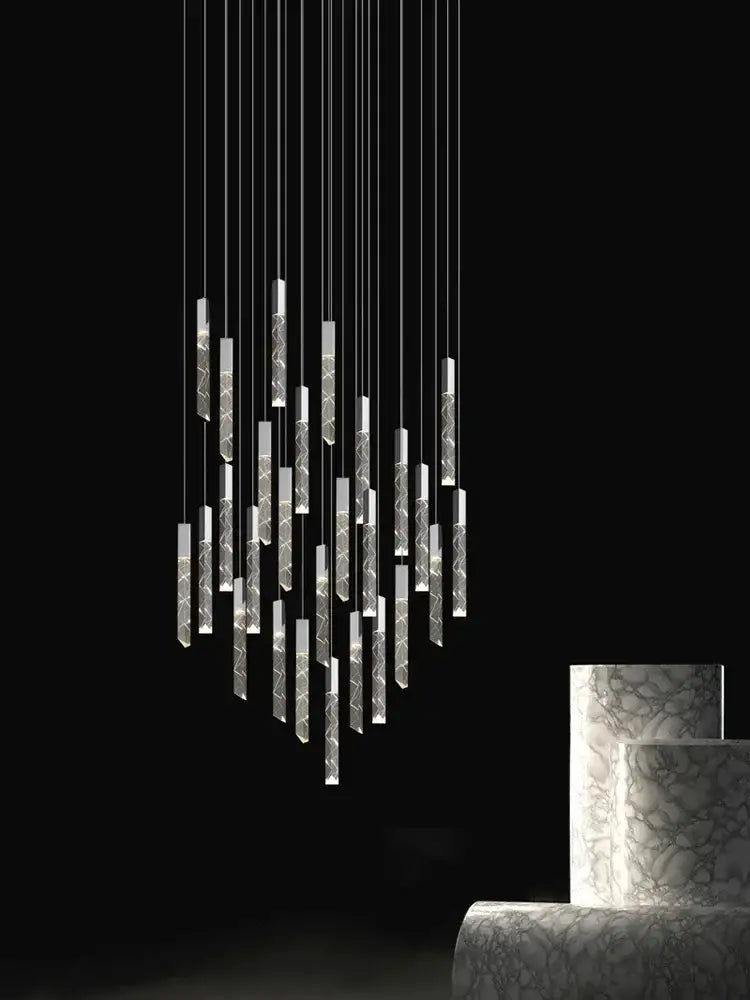 Crystal LED 36-Head Living Room Pendant Light