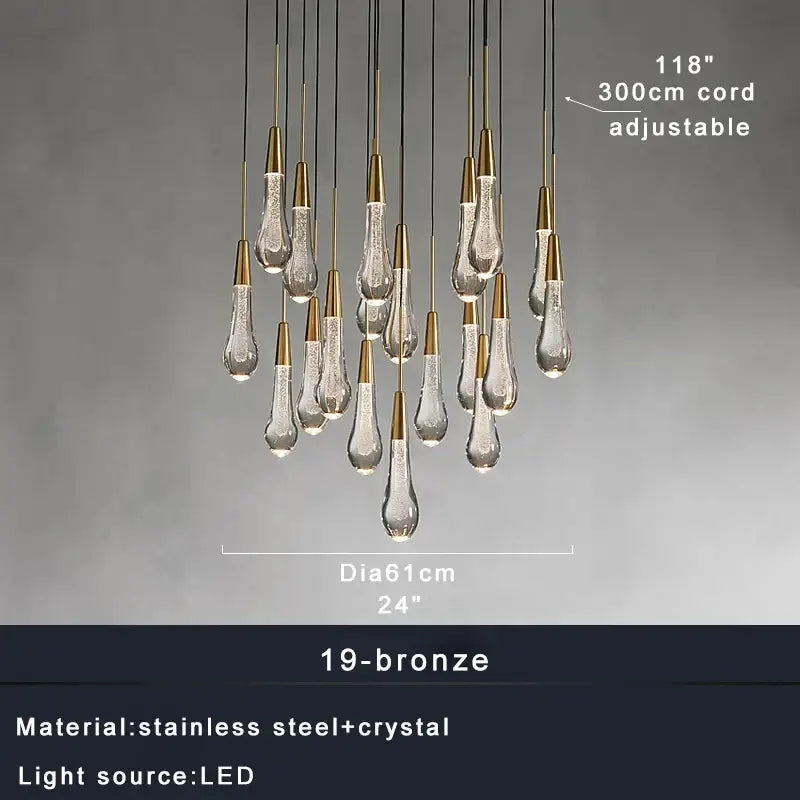 Crystal Waterdrop Chandelier