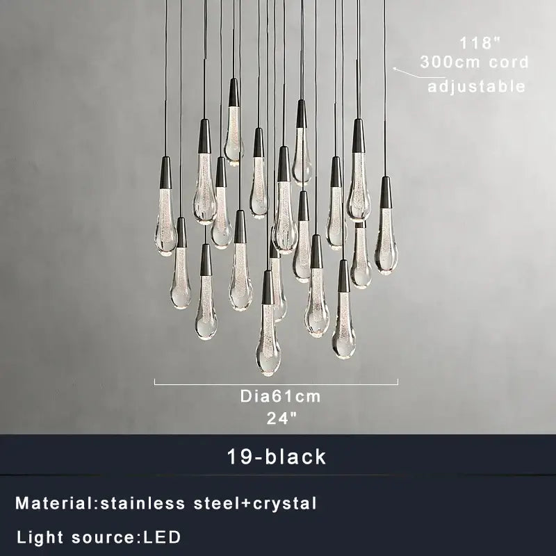 Crystal Waterdrop Chandelier