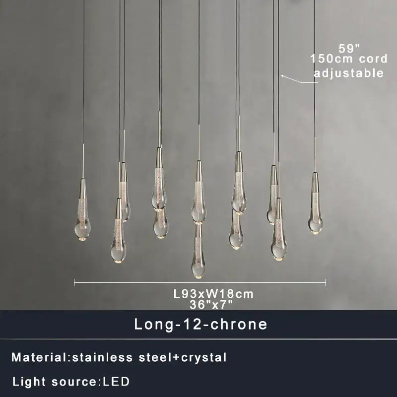 Crystal Waterdrop Chandelier