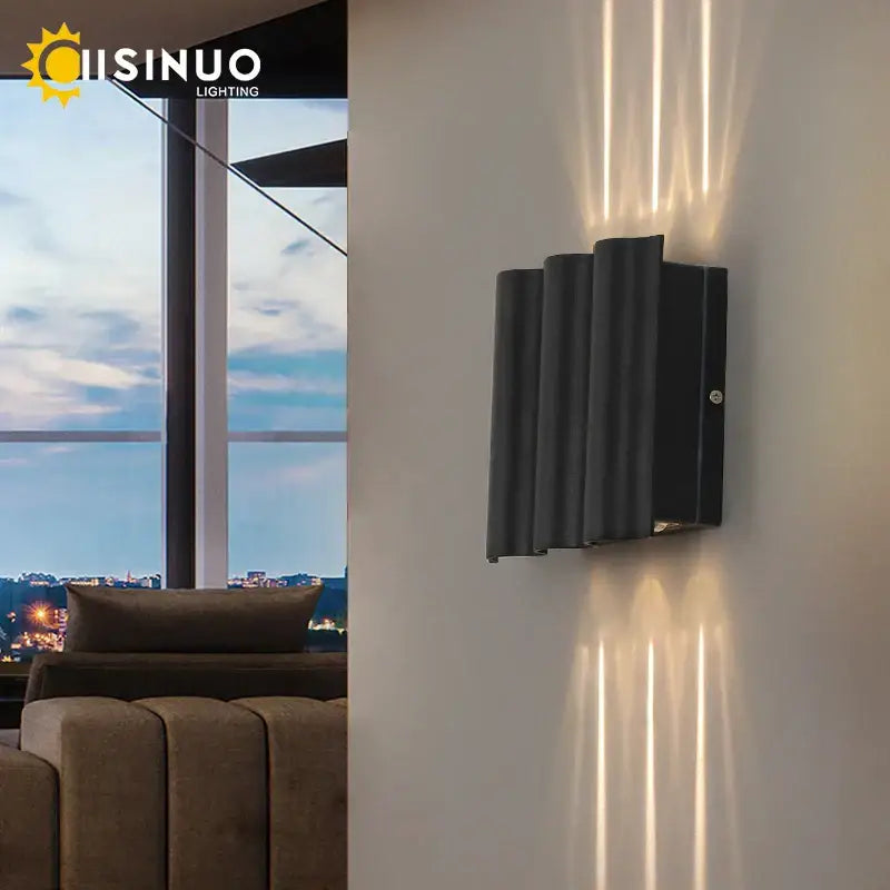 Black Outdoor Sconce Light