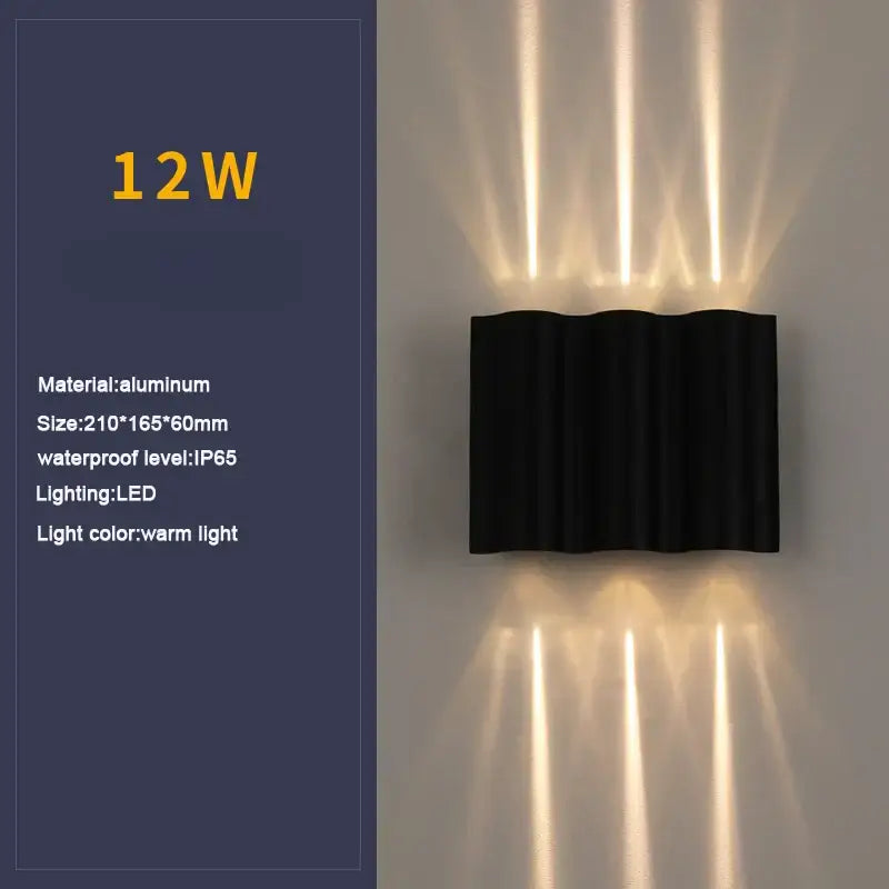 Black Outdoor Sconce Light