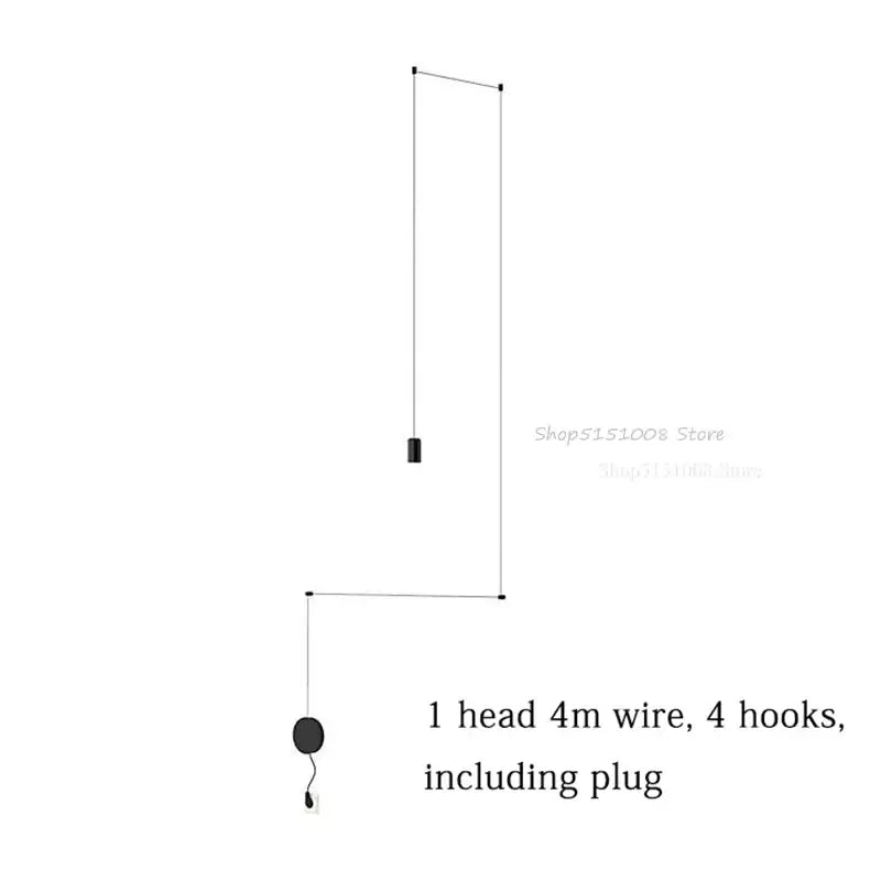 Black Rope Pendant Lamp