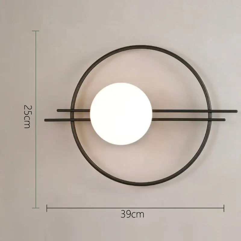 Brass Glass LED Wall Lamp