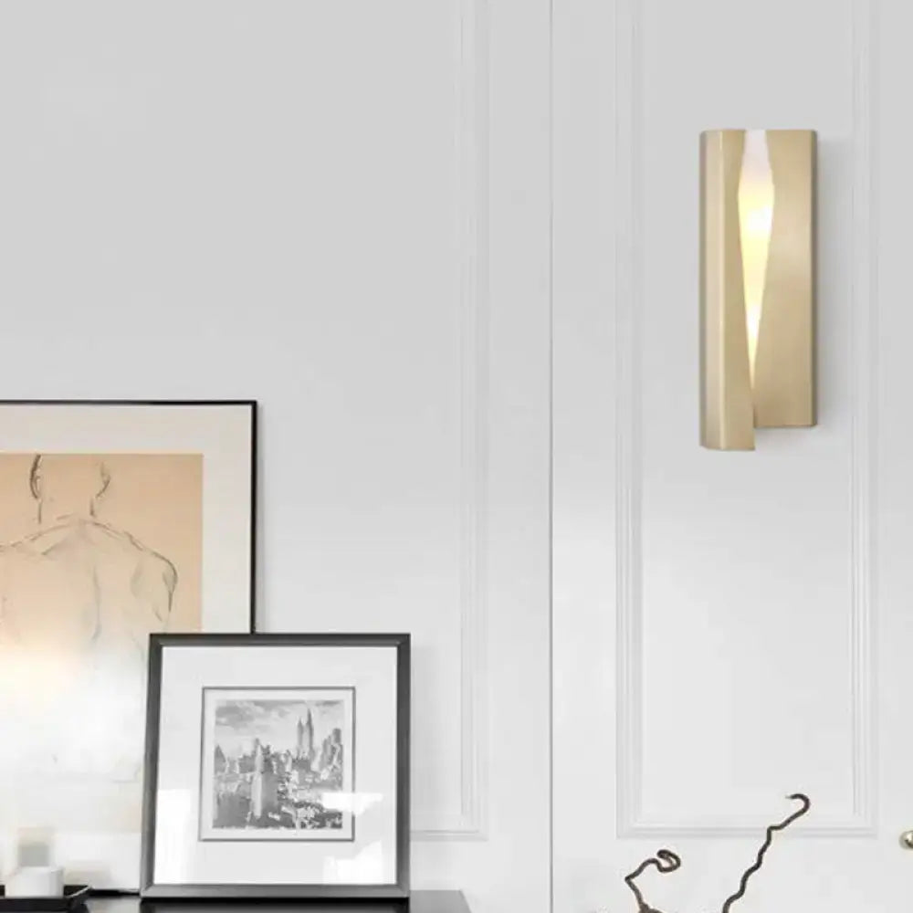 Gold Rectangle Wall Sconce