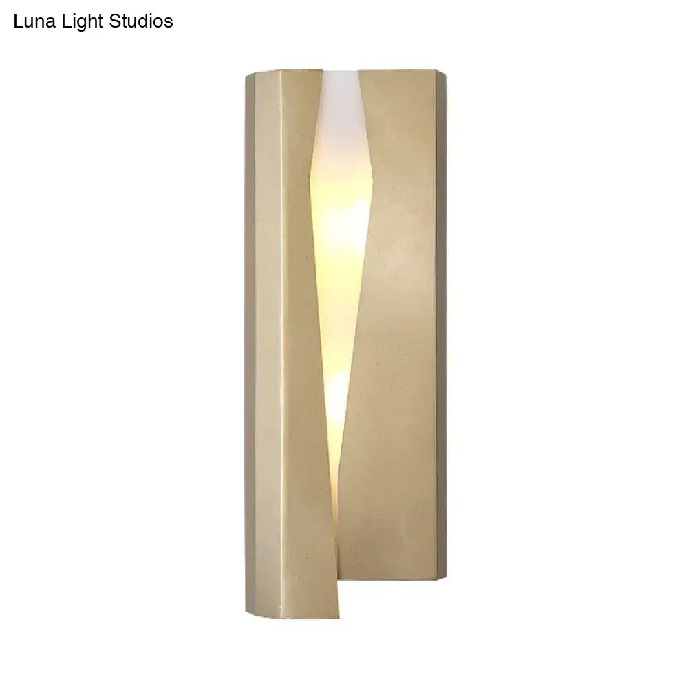 Gold Rectangle Wall Sconce