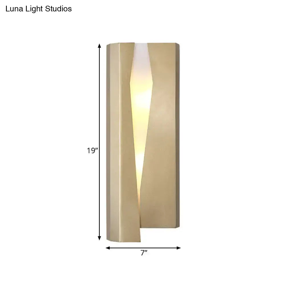 Gold Rectangle Wall Sconce