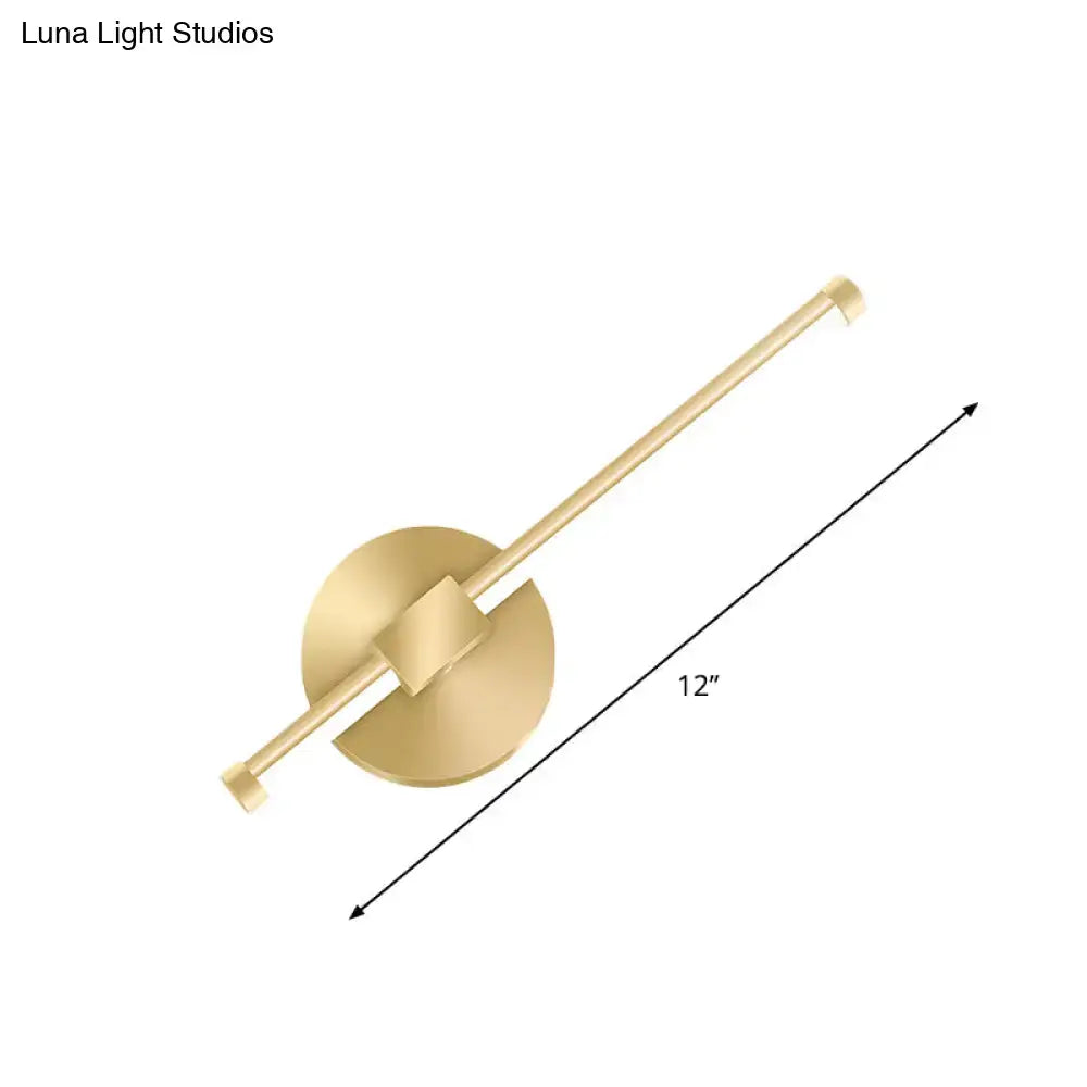 Gold Tube Wall Sconce