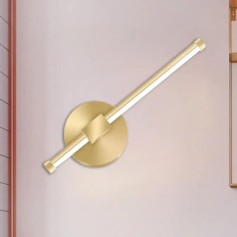 Gold Tube Wall Sconce