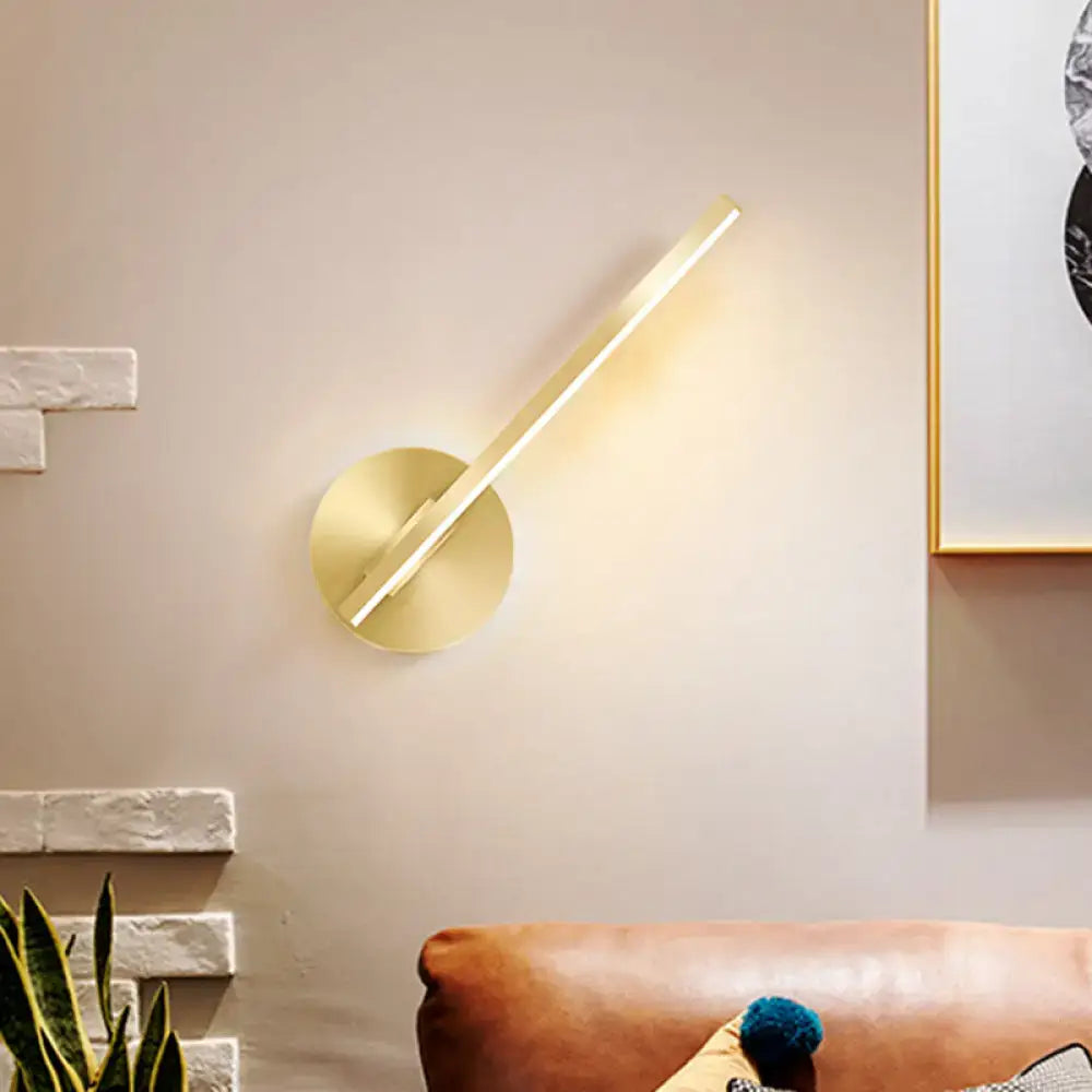 Gold Tube Wall Sconce