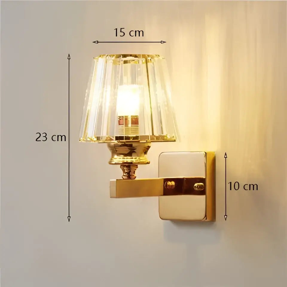 Gold Crystal Wall Lamp