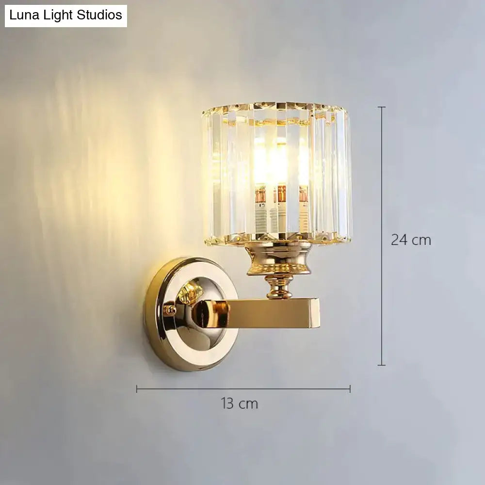 Gold Crystal Wall Lamp