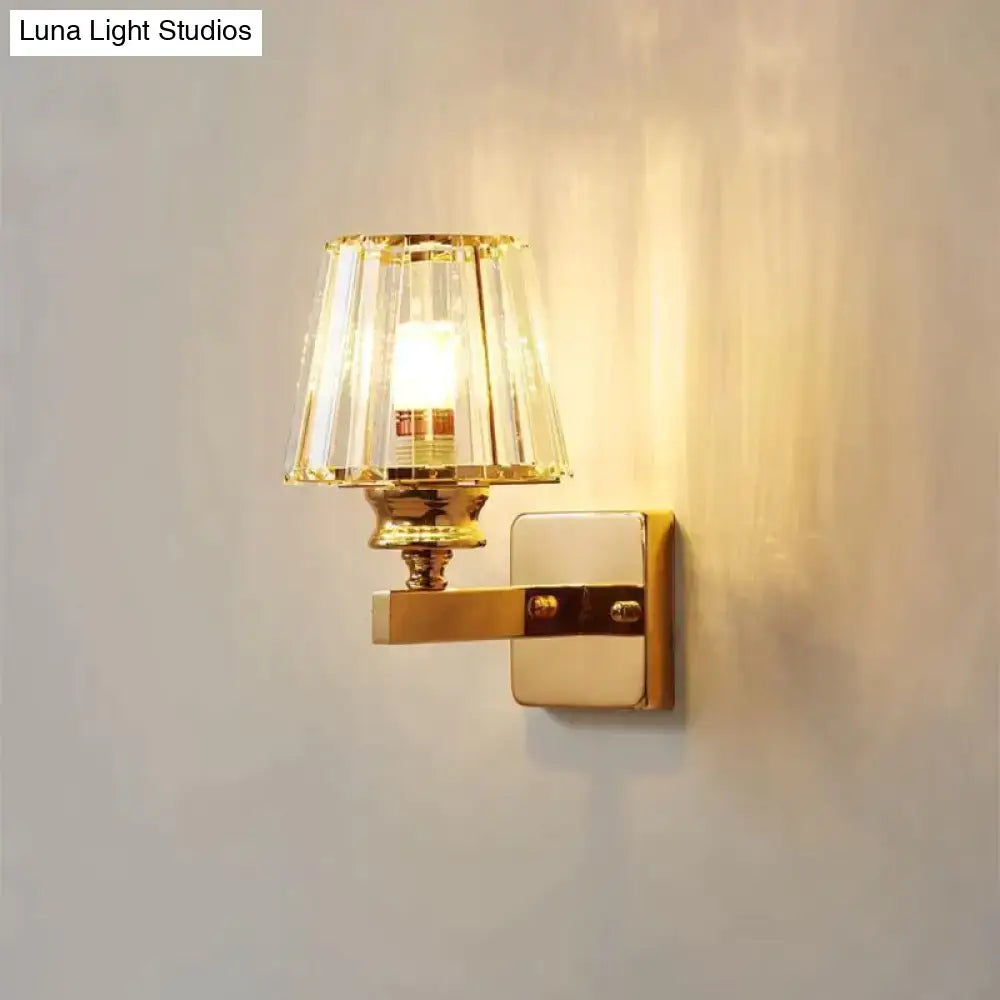 Gold Crystal Wall Lamp