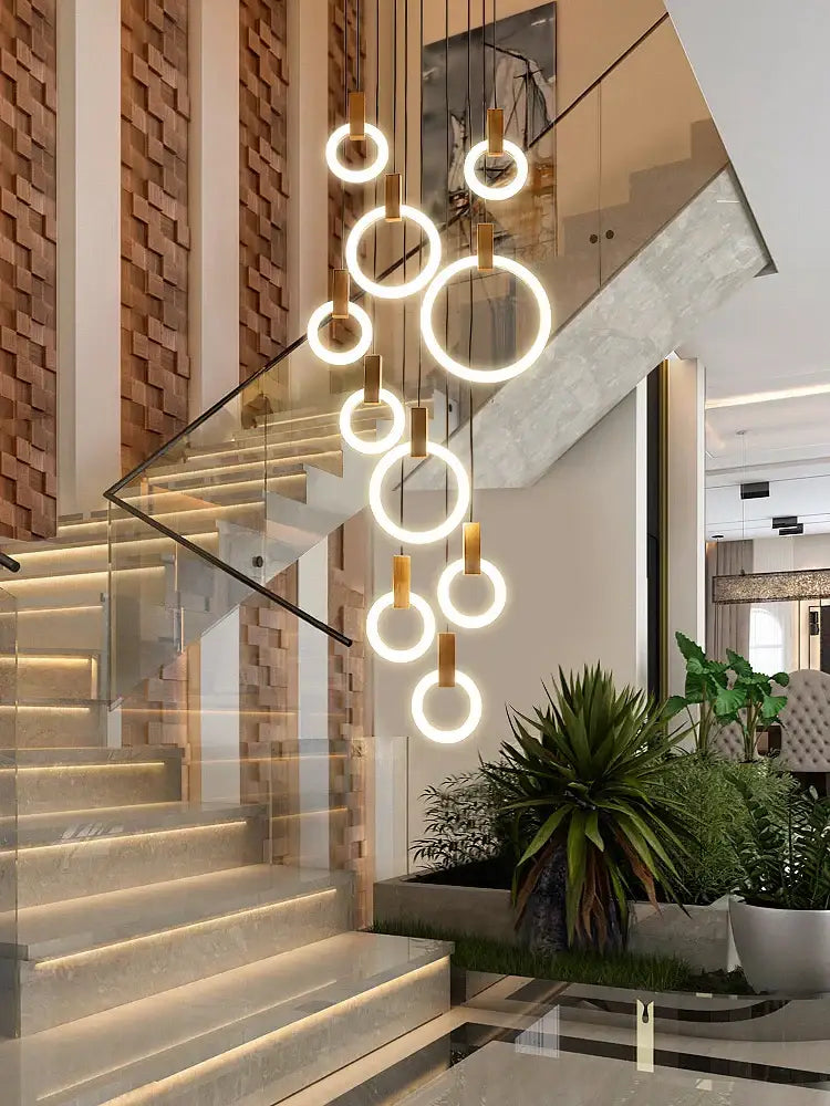 Wooden LED Staircase Lights