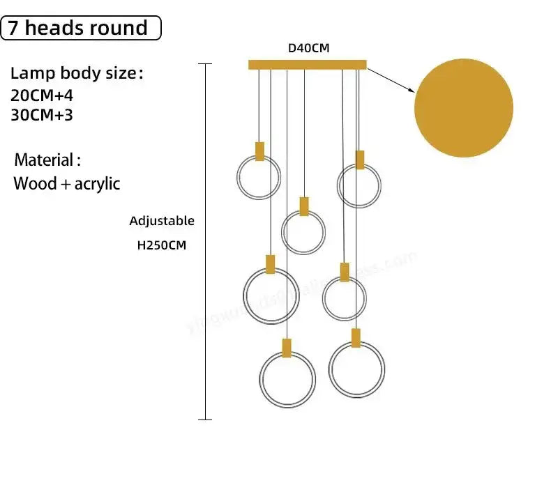 Wooden LED Staircase Lights