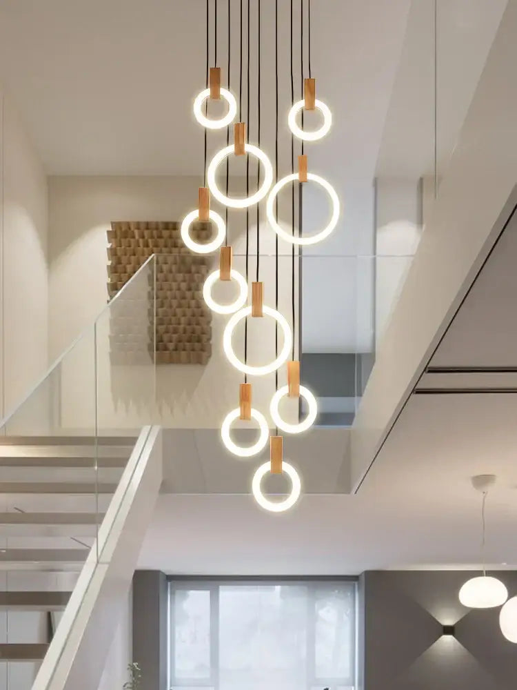 Wooden LED Staircase Lights