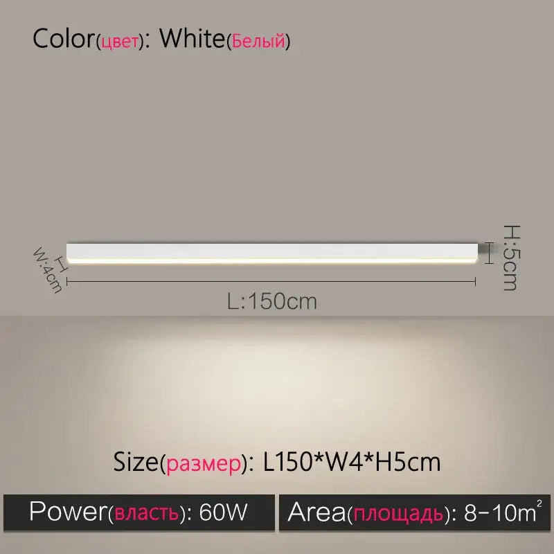 White Linear LED Lamp