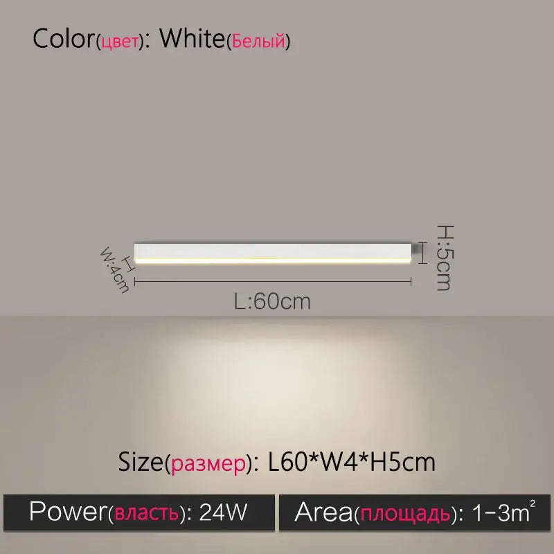 White Linear LED Lamp