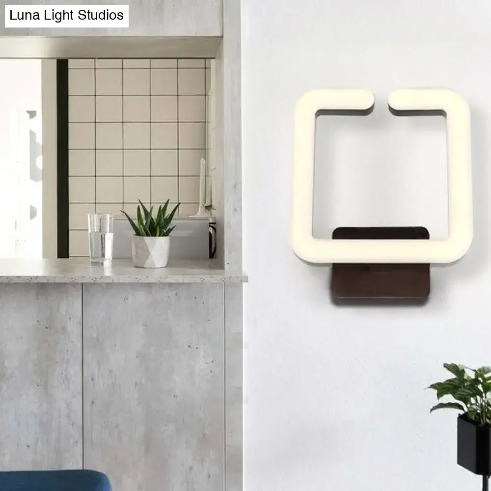 Off-White LED Wall Sconce