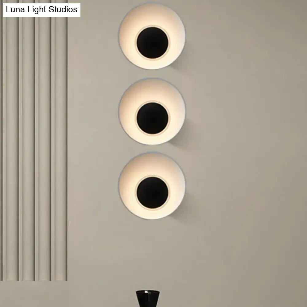 Black LED Industrial Drawing Room Sconce